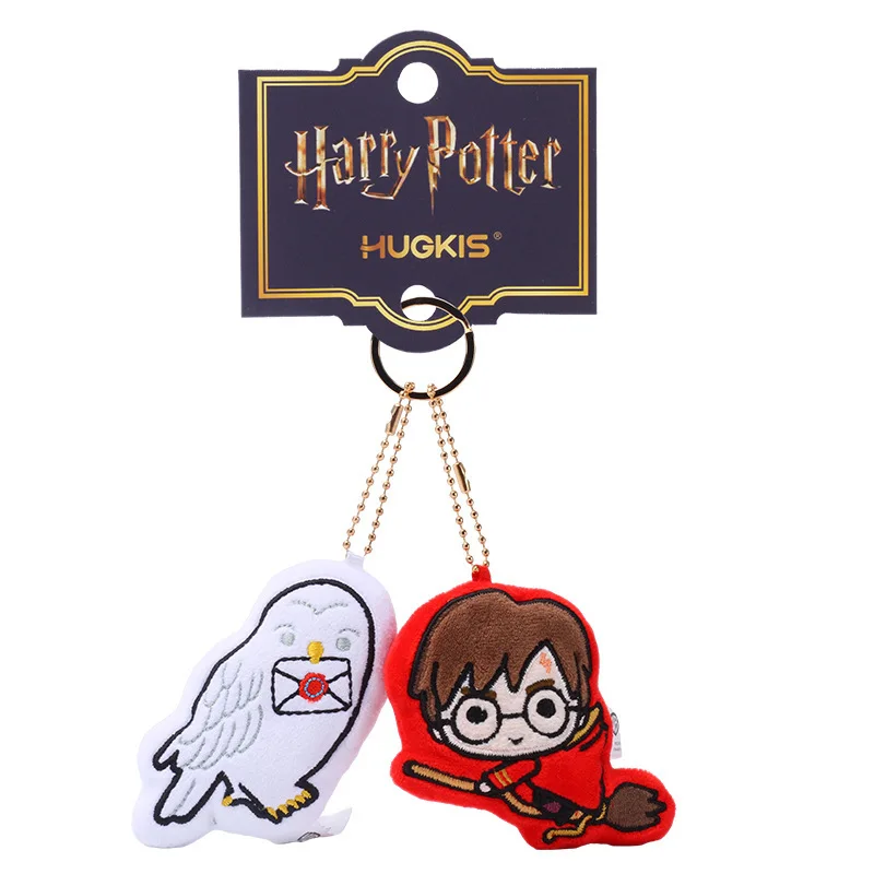 Kawaii Harry Potter Genuine Plush Toy Anime Cartoon Press Sound BB Pendant Bag Key Pendant Accessory Doll Perfect Gift view 5