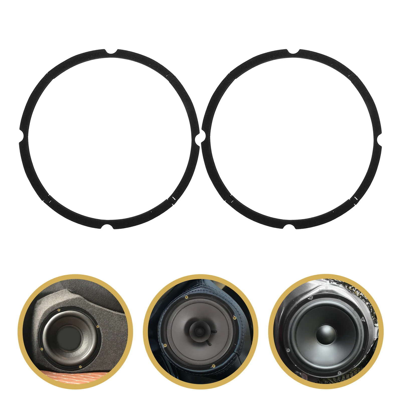 

1Pair 6.5 Inch Eva Speaker Gasket Sealing Foam for Car Audio Modification Enhanced Sound Quality and Noise Reduction Universal