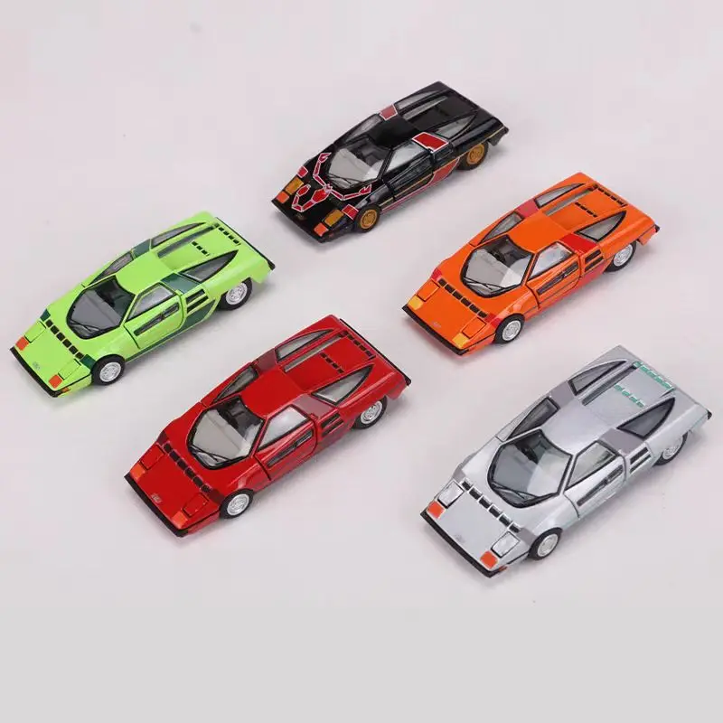 DCT 1:64 Children's Dream - Zero scissors door Sports car simulation alloy car model can open the door + turn over the lights