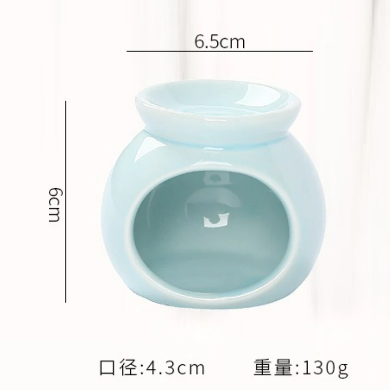 Ceramic Mini Aroma Burner Essential Oil Furnace Solid Color Ceramic Crafts Living Room Study Bathroom Home Decorative Gift New