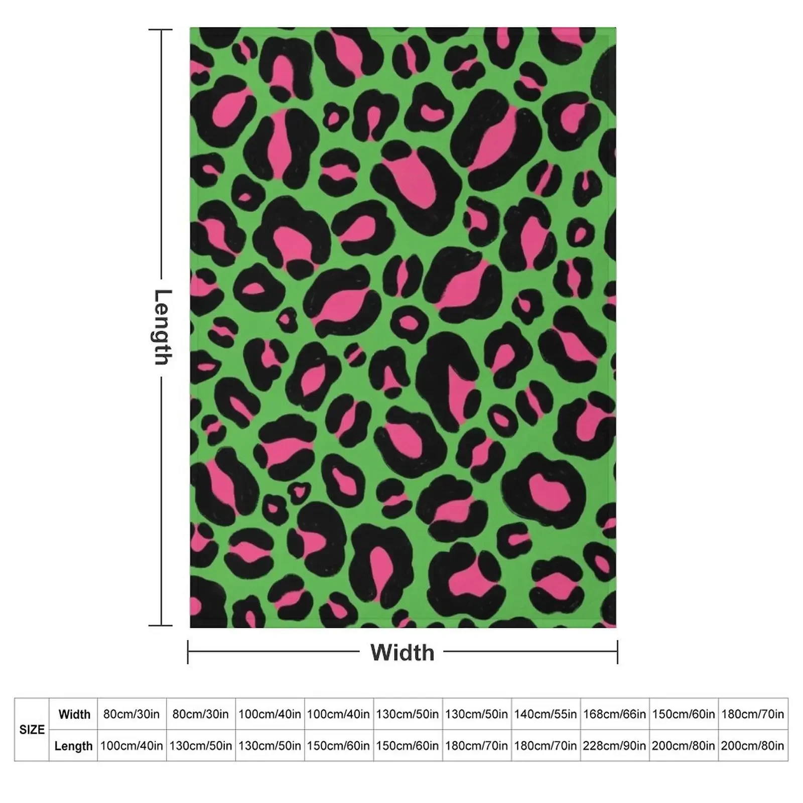 Green leopard pattern Throw Blanket Blankets For Bed Moving Luxury St Soft Big Blankets