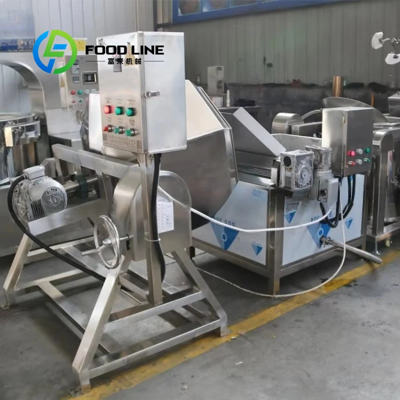 Industrial High Quality Honey Coated Nuts Making Machine Peanut Cashew Walnut Almond Roasting Frying Processor Customized