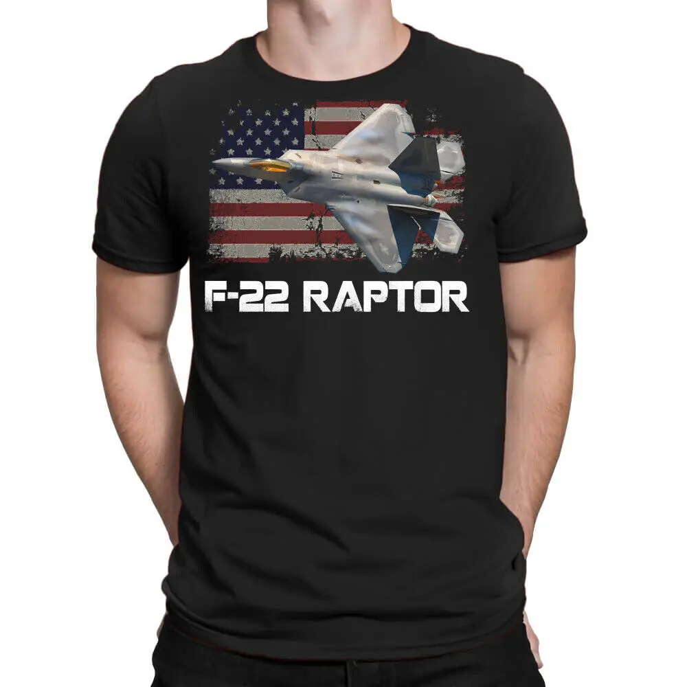 

Dark F-22 Raptor Cool Fighter Jet F22 Raptor Jet USA T-Shirt Anime Graphic T-shirts Vintage High Quality 100%Cotton