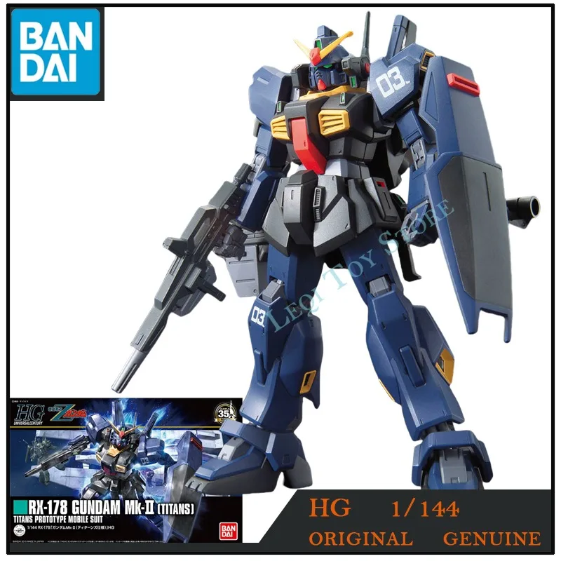 

Bandai Gundam оригинальные модели HG RX-178 GUNDAM MK2 TITANS, мобильный костюм, экшн-фигурки, игрушки для мальчиков, подарки для детей, модели, украшения