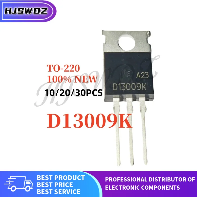 10-30PCS D13009K D 13009K TO-220 high-power switching transistor Brand New In Stock