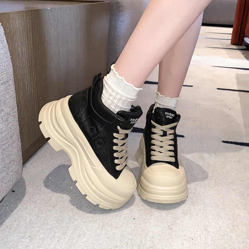 منصة أحذية نسائية عدم الانزلاق النساء احذية الجري مصمم أحذية مفلكنة الدانتيل متابعة مقاومة للاهتراء أحذية رياضية للنساء 2025 جديد #4