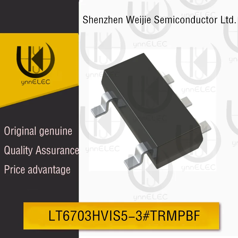 

Original LT6703HVIS5-3#TRMPBF 400mV Comparator | 1.4-18V Input | 6μA IQ | SOT-23-5