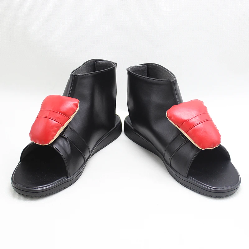 TEK KEN 7 Jin Kazama Cosplay Costume Chaussures, Bottes en Faux Cuir Faites à la Main