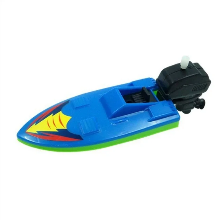 Klassieke opwindbare speedboot, wateracespeelgoed voor bad en zwembad, beste waterspelgenoot voor kinderen, zomerverjaardagscadeau voor jongens