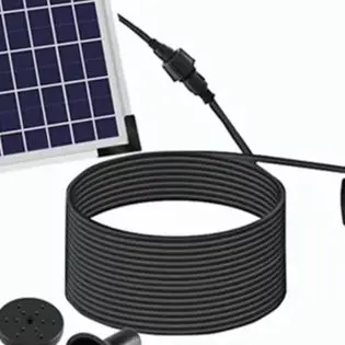 

10W9V Solar Fountain Courtyard Landscaping Bird Bath Water Circulation Pump Solar-powered Pond Pump With 9Interchangeable Nozzle