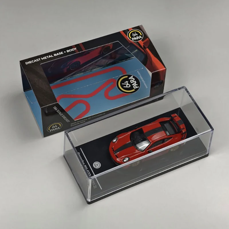 PARA 1:64 911 GT3 992.2 2025, Legierungsauto, Druckguss und Spielzeugfahrzeuge, Automodell, Miniaturmodellauto für Kinder