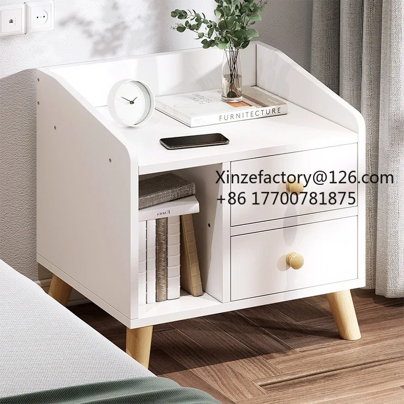 Factory Direct 2026 Top Rated Simple Storage Storage Household Bedside Storage Cabinet Small Bedside Table Bedside Table Japanes
