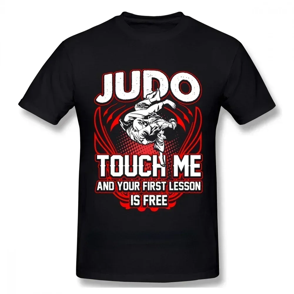 Me and Your First Lesson Is-free T Shirt Karate Jiu-jitsu Judo T Shirts Śmieszne ubrania Graficzne koszulki Odzież męska Streetwear