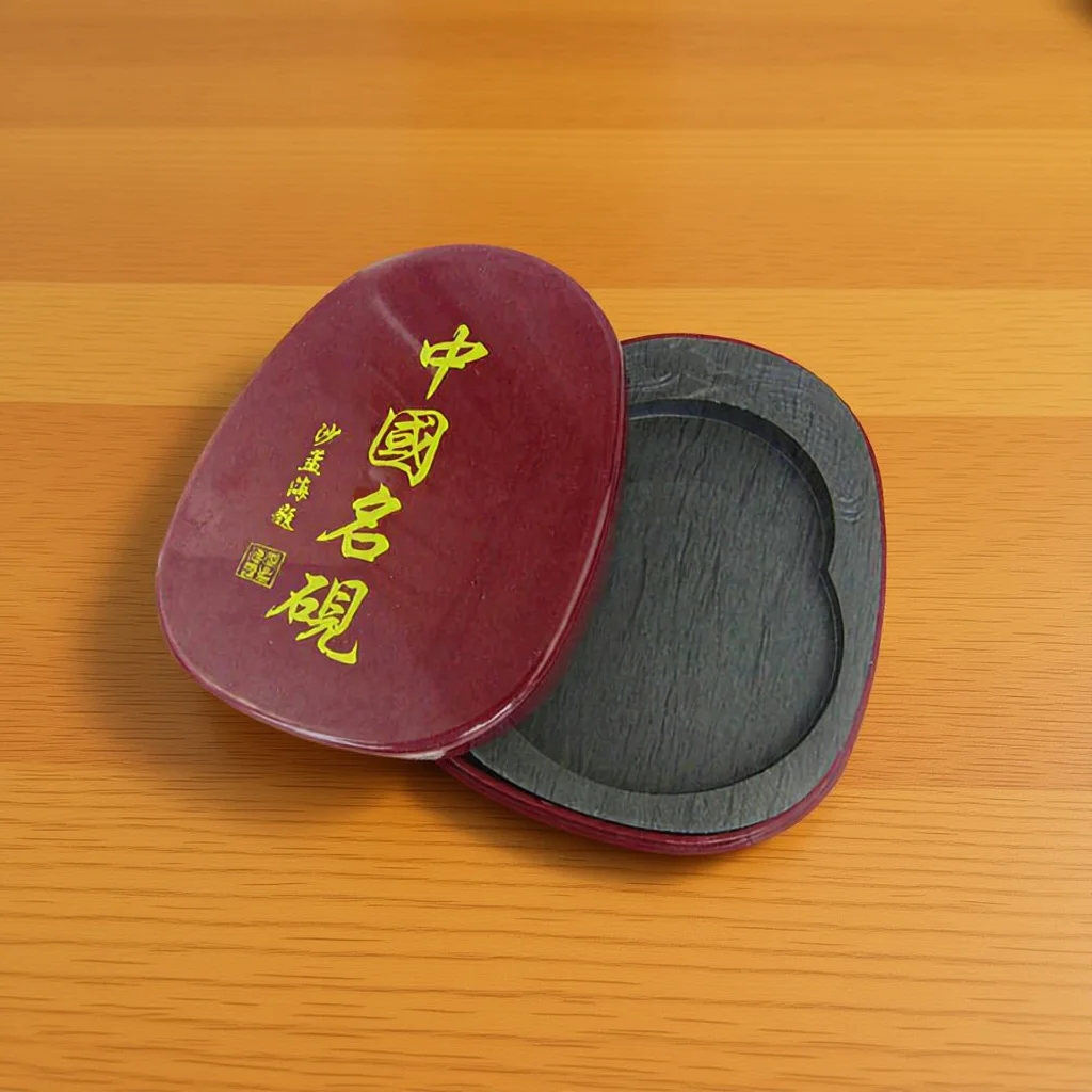 

Calligraphy Inkstone With Cover Compact Design For Students Teachers Painting Lovers Durable Washable Reusable Ink