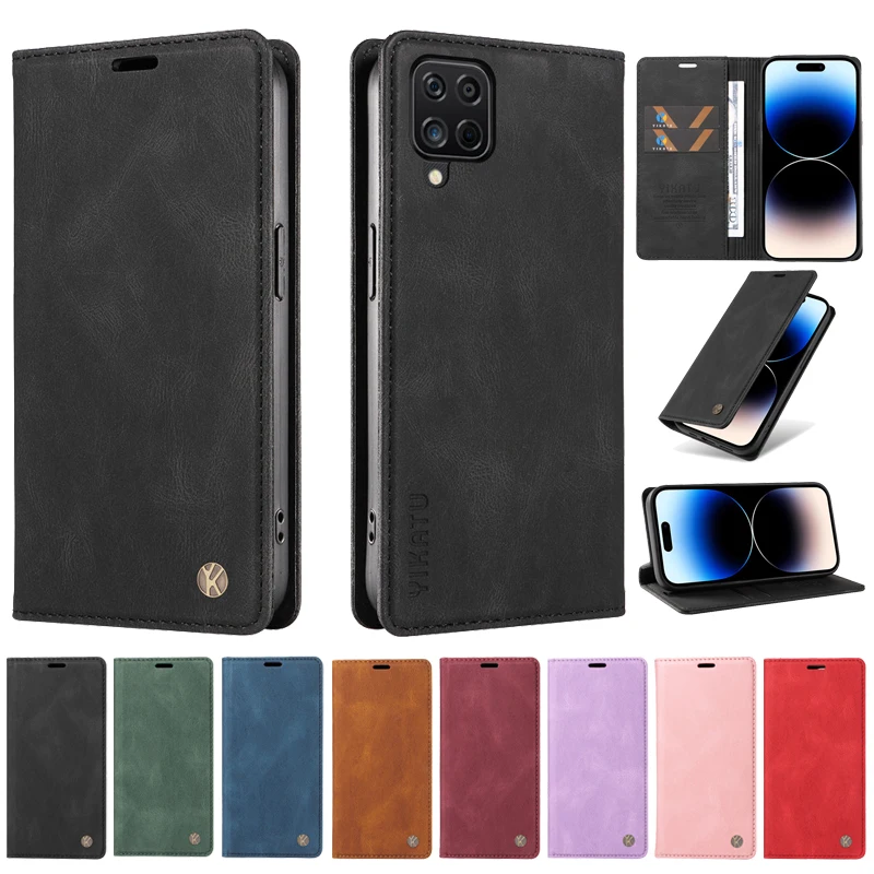 

Luxury Wallet Leather Protect Case For Samsung Galaxy A22 A12 A32 Lite 4G A52s A22s A52 A72 5G A528 Magnetic Flip Cover Shell