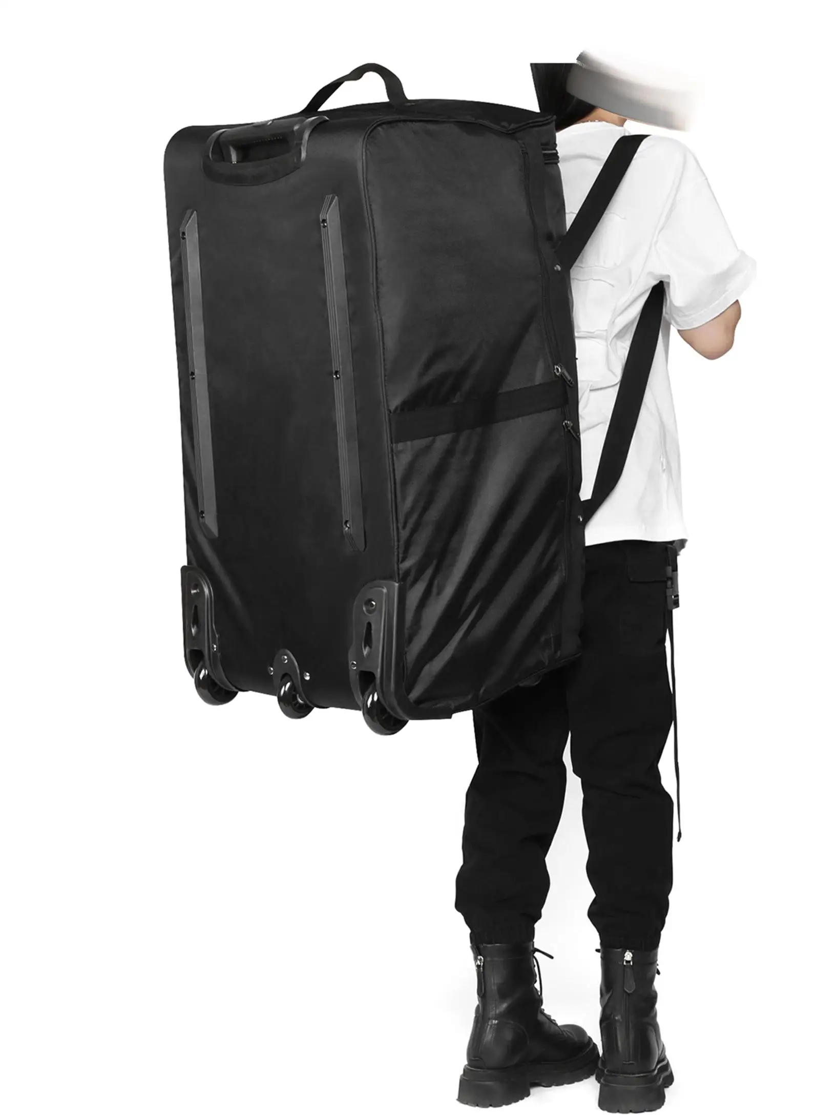 

Long Distance Travel Bag Large Capaci Che-In Pull Rod Bag Self-Driving Vaion Trunk Storage Student Dormi Lage Bag