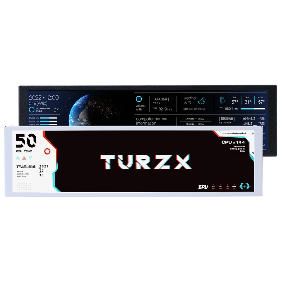 9.2 Inch USB Secondary LCD Screen 1920x462 IPS