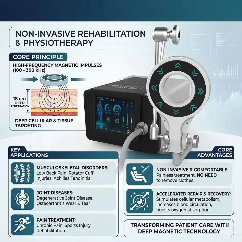 

Emtt Physio Magneto epilator Therapy Back Pain Massage SLyric Machine Physiotherapy Magnetherapy Sports Injury Body Pain Relief