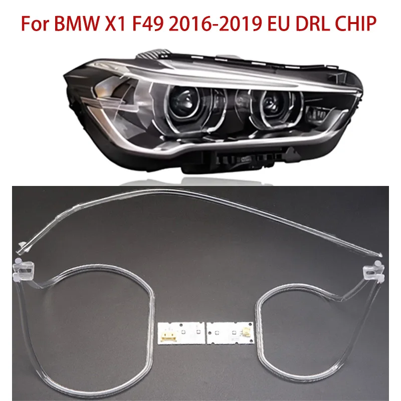 

Angel Eye Eyebrow For BMW X1 F49 Car DRL CHIP 16-2019 White Light Ballast Conduit Strip EU Solve The Problem of Not Lighting Up