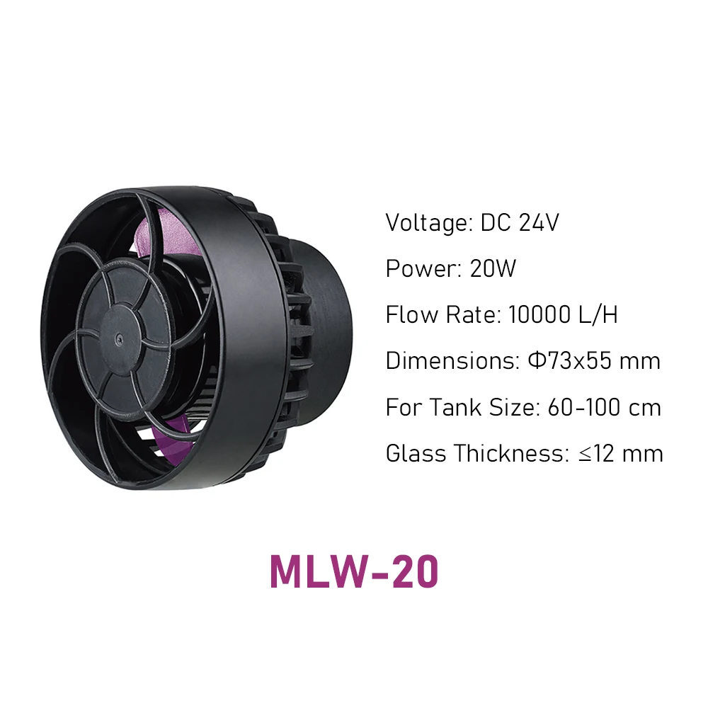 Ausverkauf Jebao Jecod MLW-5MLW-10MLW-20 MLW-30 Serie Aquarium Smart Wellenmacher Strömungspumpe mit WiFi LCD-Controller für Fischbecken