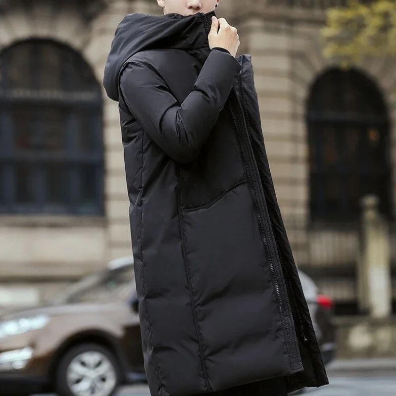 

​Teen Winter Jacket Slim Fit Hooded Down Coat with Knee Length Extra Warmth​