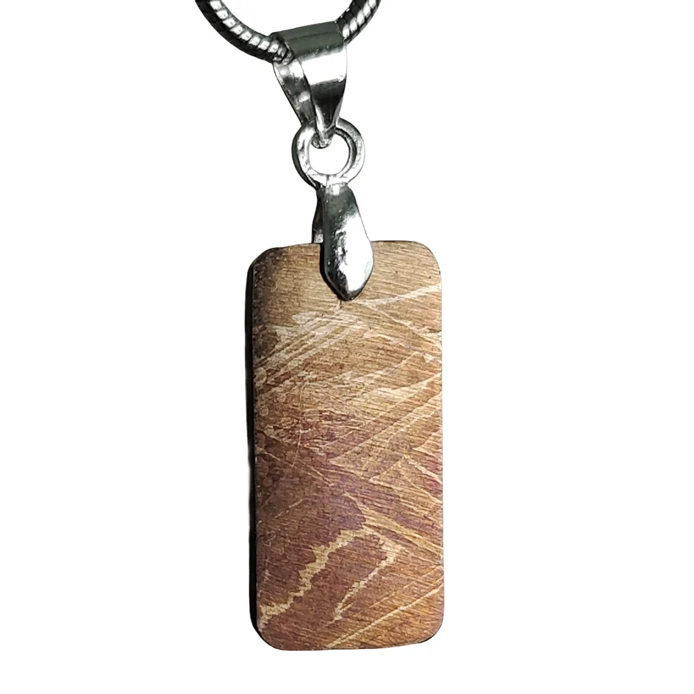 Muonionalusta Natural Iron Meteorite Material Pendant Meteorite Pendant Iron Meteorite Specimen Collection - CD148