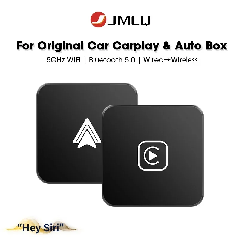 

JMCQ Ai Box Wired To Wireless Carplay & Android Auto Parts Support Original Vehicle For BMW Audi VW Toyota Skoda Ford Kia ...