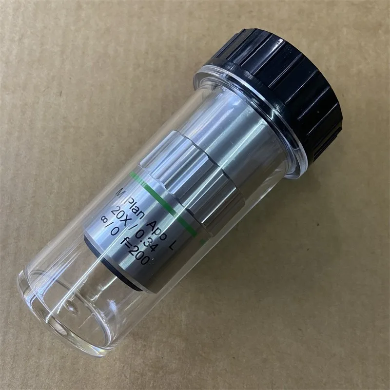 

2/5/10/20/50X Visible APO Plan Apochromatic Microscope Objective Lens Infinity Long Working Distance Use Stand Microscope
