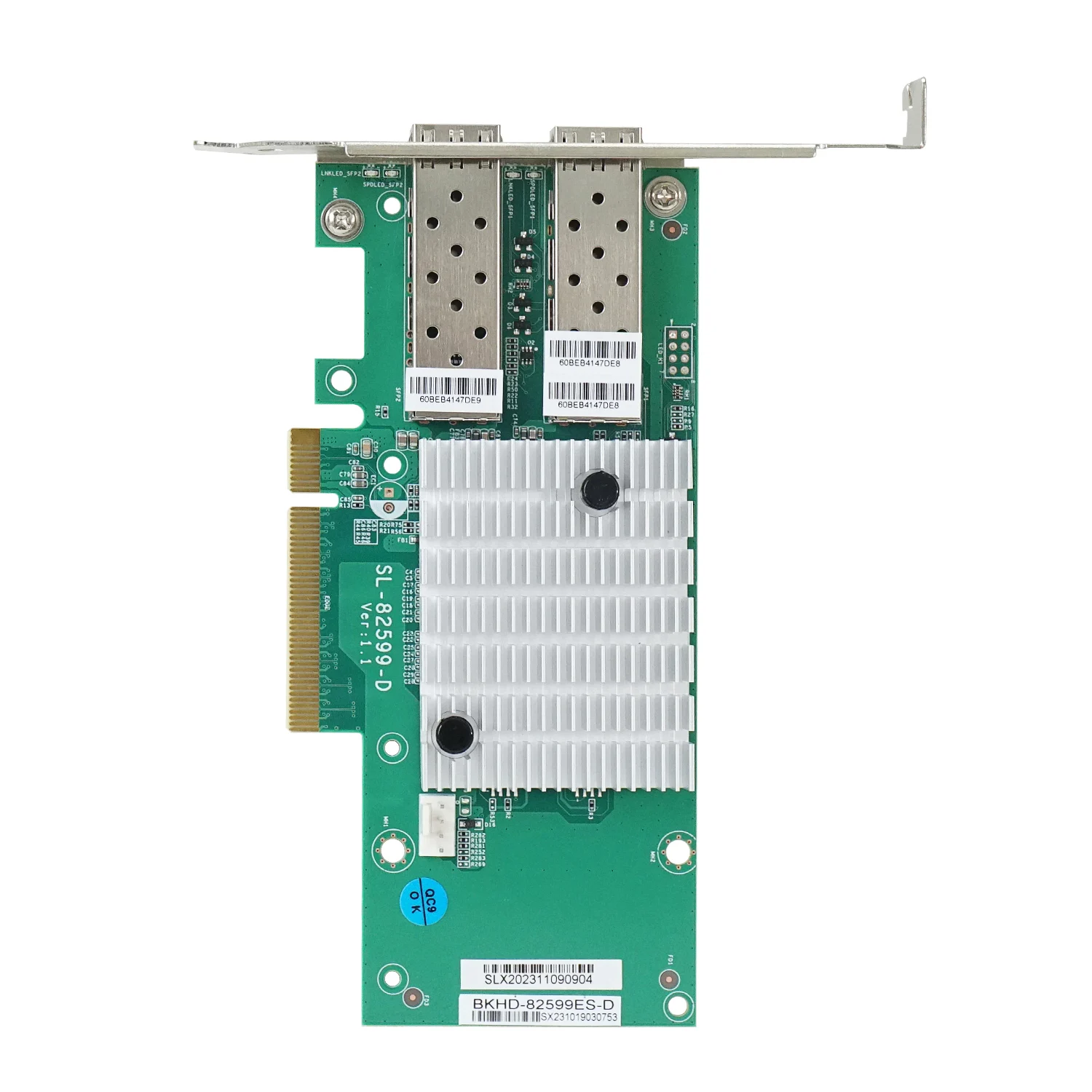 IKuaiOS PCI-E intel 82599ES 10G SFP optical card Compatible With Windows Linux Pfsense MikrotikOS