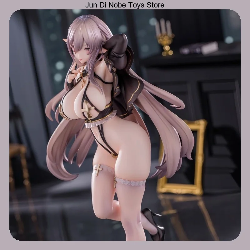

25cm Elf Nun Standing Pose Bishoujo Anime Figure Model Statue Collection Desktop Decoration Ornament Toys Gifts for Fans