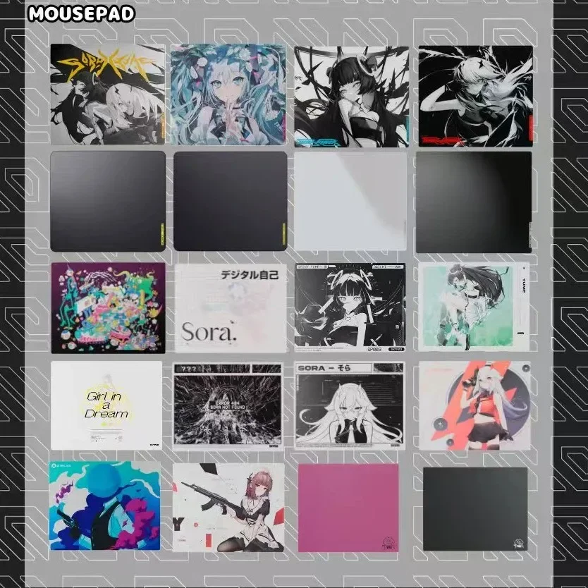 

Стеклянный коврик для мыши Skypad SORA YUME, игровой закаленный коврик для мыши FPS Glass Copy Edition, гладкий профессиональный индивидуальный коврик для мыши, подарок