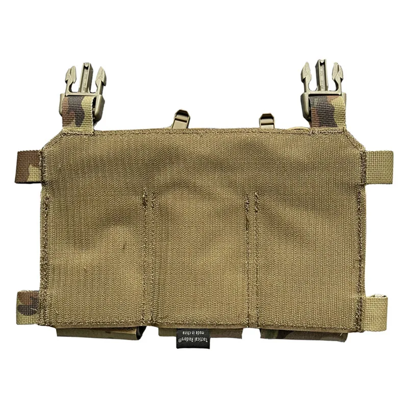 Outdoor Vest FCSK Elastic Triple Magazine Pouch General Front Attack Panel Bag for 556 / AK/AR