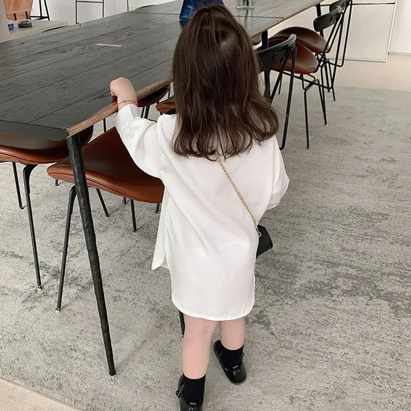 Girls' Spring Autumn Clothes Set New Japanese Korean Style Vest + White Shirt Lapel 2PCS Children'S Suit Baby KIds Fashion Top