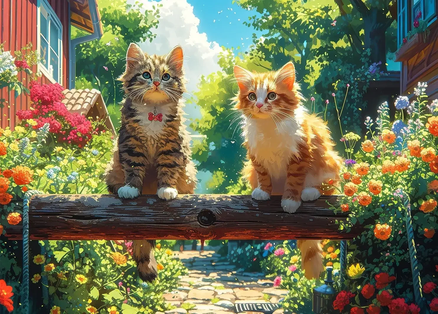 

Котята в цветы 300/500/1000 шт. Деревянный пазл для гей-кори, спальни, гостиной, декор, снятие стресса, расслабление, мозг