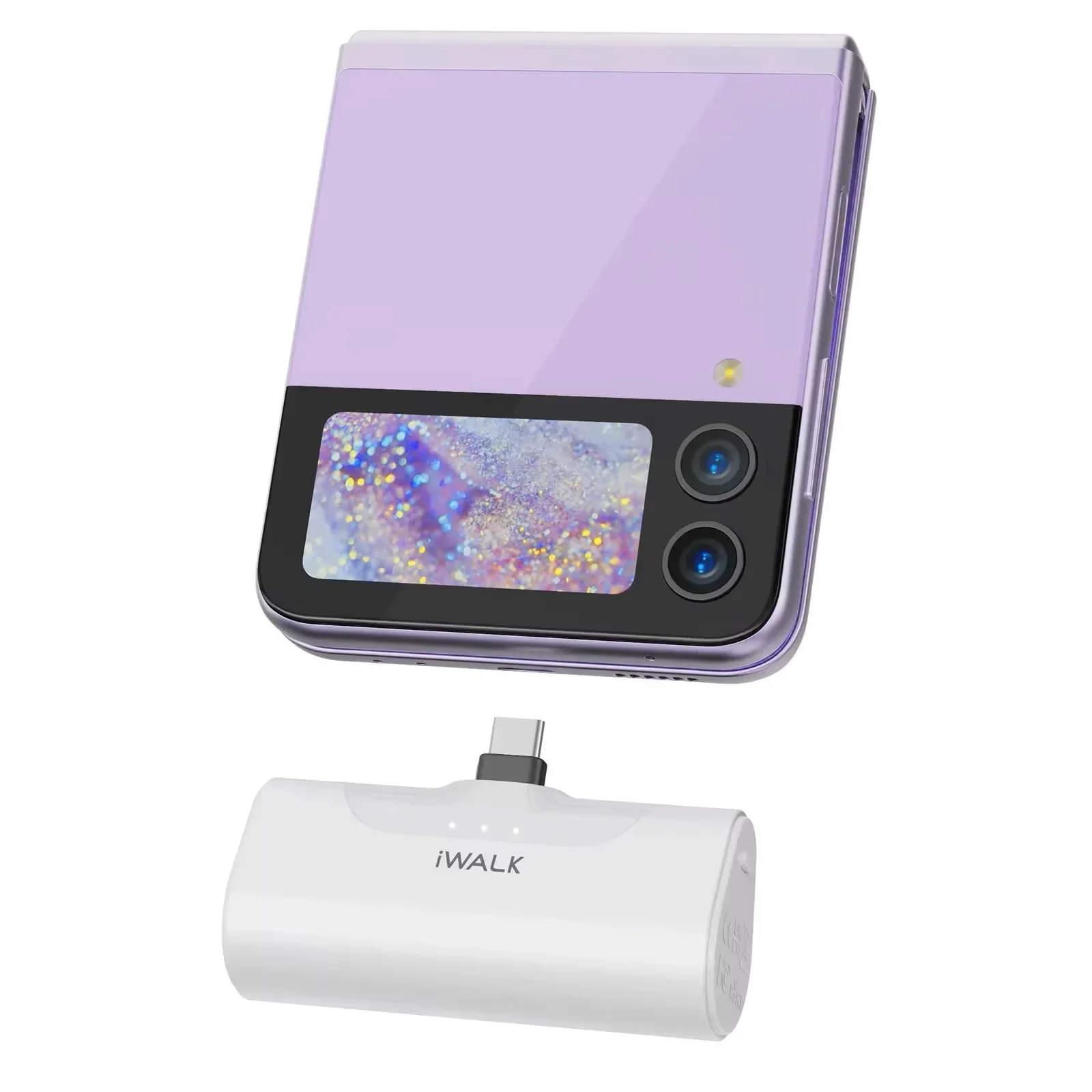 iWALK 4500mAh TYPE - Powerbank capsule C : rapide - charge pour iPhone 15/16, Samsung S24/S23 et Android. Portable et compact.