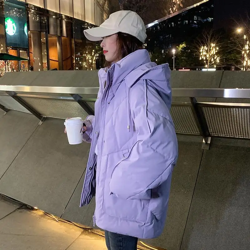 

New Winter Cotton Coat Women Female Short Jacket Autumn Cotton-padded Jackets Women's Clothes Casual Parkas Femininas T64