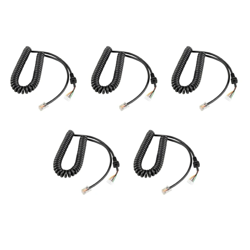 

5X Car Hand Speaker Microphone Cable For YAESU MH-48 MH-48A6J FT-8800R FT-8900R FT-7900R FT-1807 FT-7800R FT-2900R