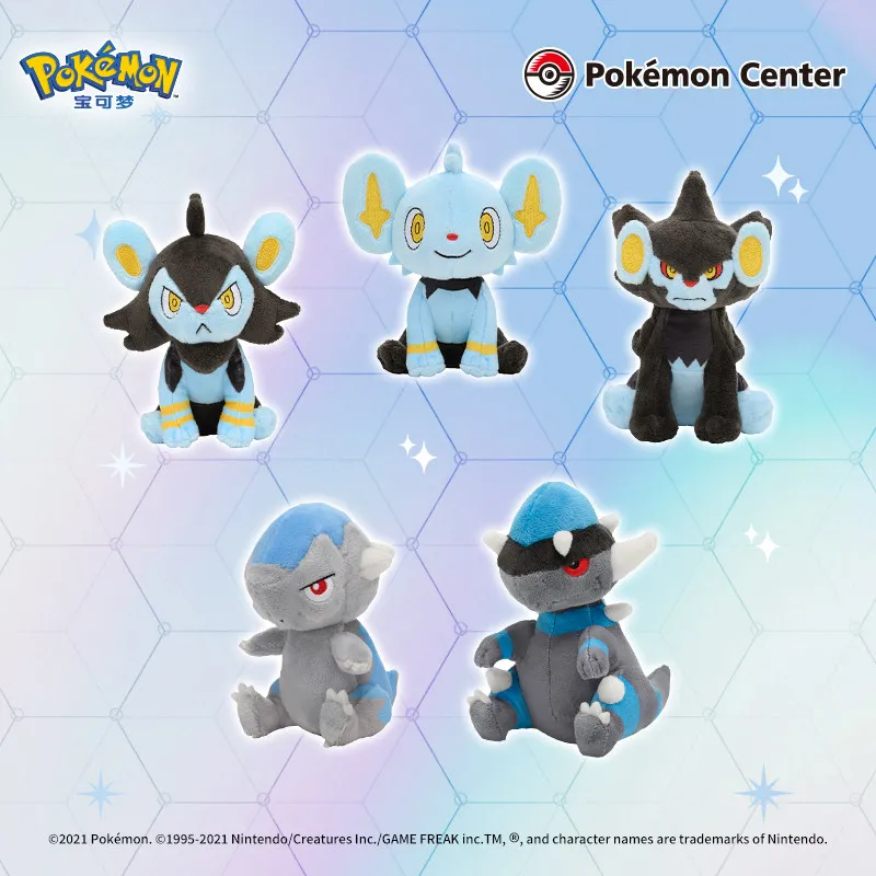 pokemon-plush-toys-sinnoh-region-fit-soft-stuffed-cranidos-rampardos-shinx-luxio-luxray-collectible-for-anime-game-fans