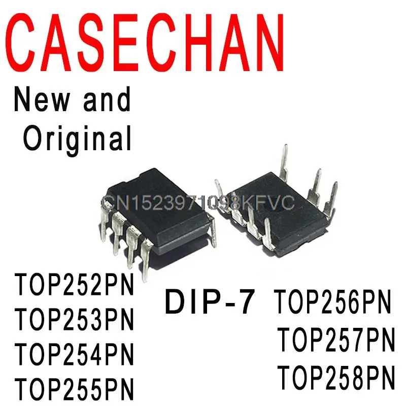 5PCS New and Original DIP-7 LCD Power Management Chip In Stock TOP252PN TOP253PN TOP254PN TOP255PN TOP256PN TOP257PN TOP258PN