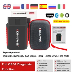 Auto Scanner For KONNWEI KDIAG MINI Full System Reset SAS EPB OBD All Car Systems Diagnose 16Pin OBD2 Car Diagnostic Tool 2023