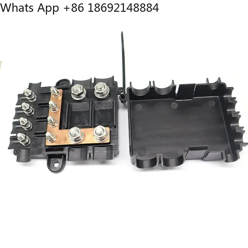 Car Audio Fuse Holder Overload Protector 1-In-4-Out and 2-In-4-Out Bolt-Type Fuse Holder for Vehicle Electrical Systems
