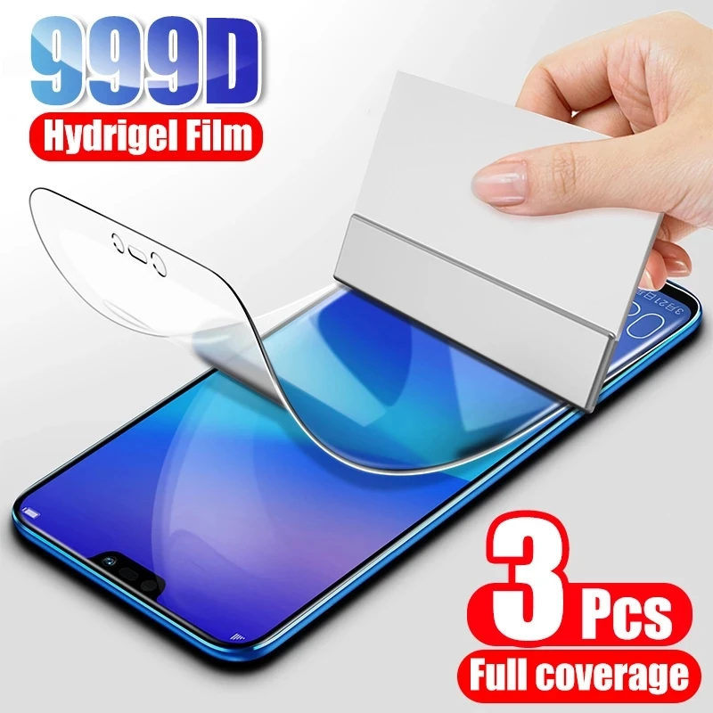 3PCS Hydrogel Film for Honor 8x 6x 7x 10X Lite 9X 9A 30i 20i Screen Protector for Honor 20 Pro 10 Lite 9 30 10i 8S 8A 9S Film