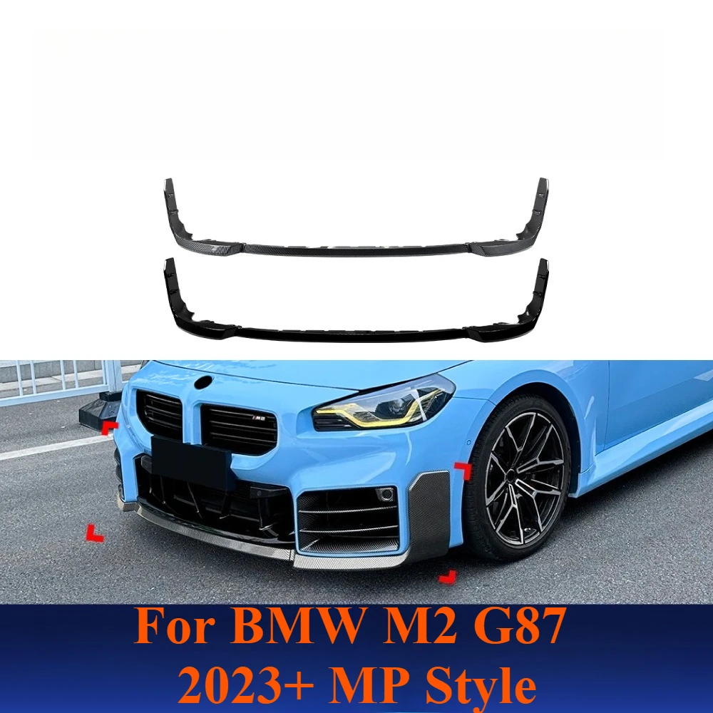 

For BMW M2 G87 2023-2025 MP Style Front Lip Splitter Bumper Corner Spoiler Body Kit Exterior Upgrade Modification Accessories