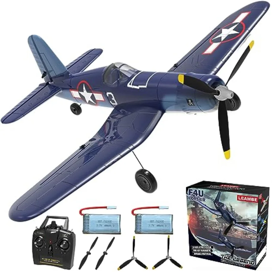 4 Channel RC Plane - Ready to Fly Aerobatic Aircraft for Indoor/Outdoor Use, EPP Foam Material, Red-White Color, Crash-Resistan