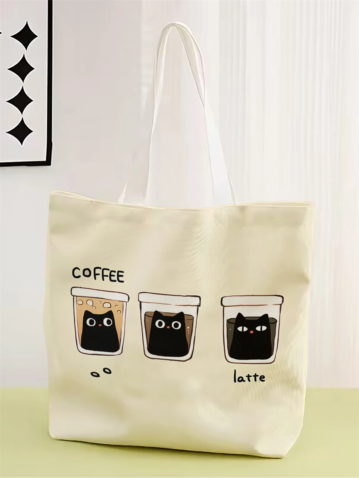 

1pc,Three Small Handbags, Reusable Fashion Handbags, Multi functional Handbags, Printed Canvas Shopping Bags