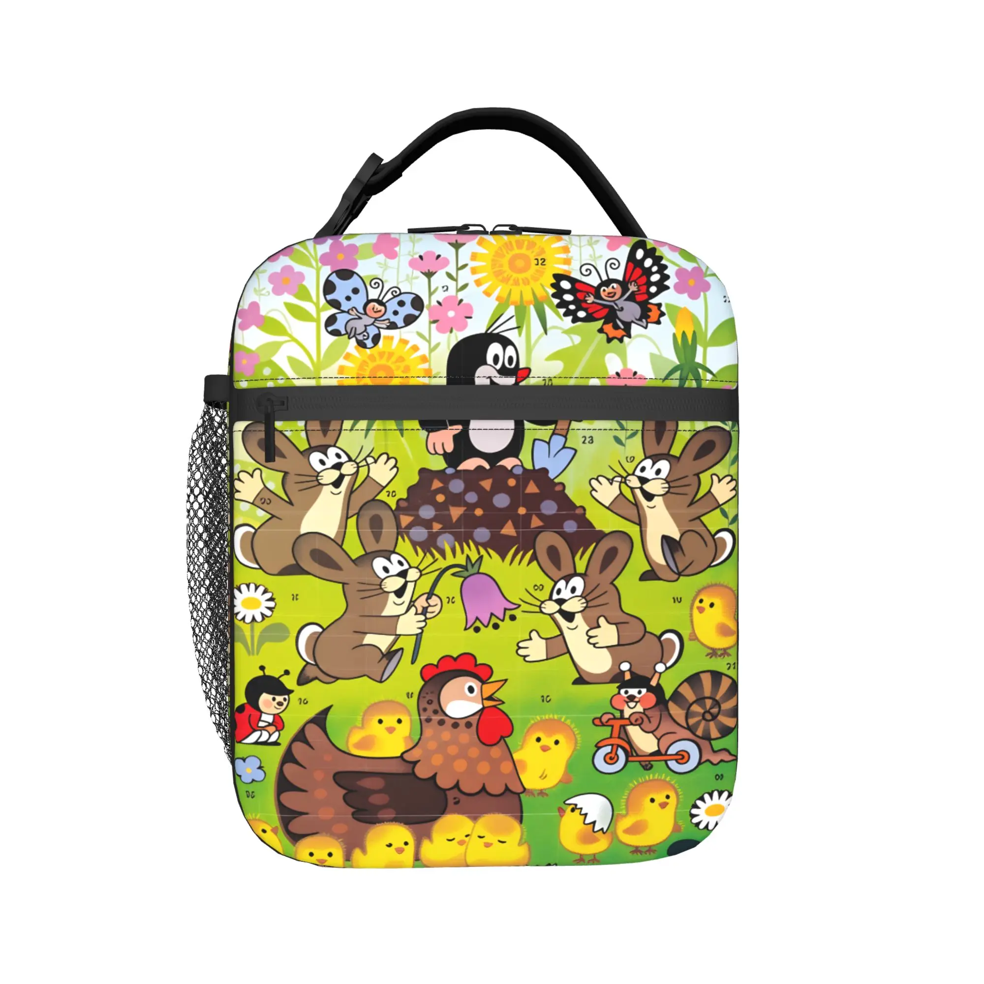 Czech Cartoon Krtek Mole Lunch Bag For Women Lunch Box Fashion Outdoor Picnic Cooler Bag Convenient Thermal Tote Handbags