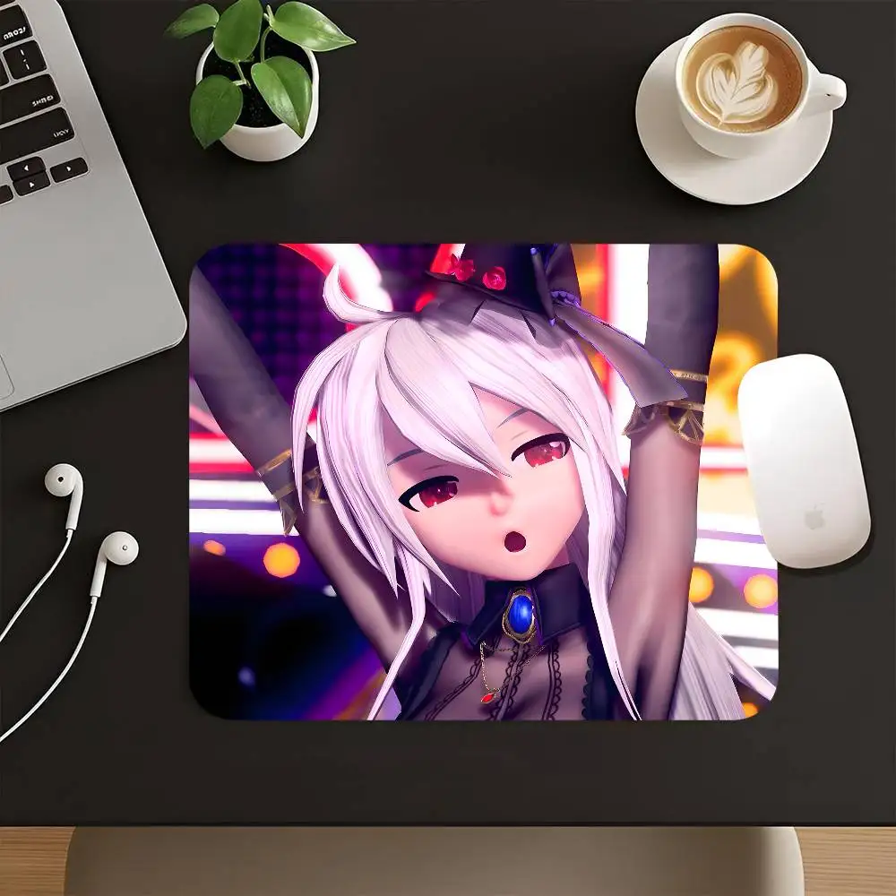 Creative Virtual Singer Y-Yowane Haku Small LockEdge Mouse Pad For Gamers Computer Desk Pad Rectangular Anti-slip Rubber