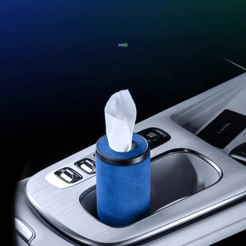 

For Xiaomi Su7/Su7 Ultra Accessories Central Control Tissue Box Cylindrical Storage Box Modified Interior Car Accessories Tools