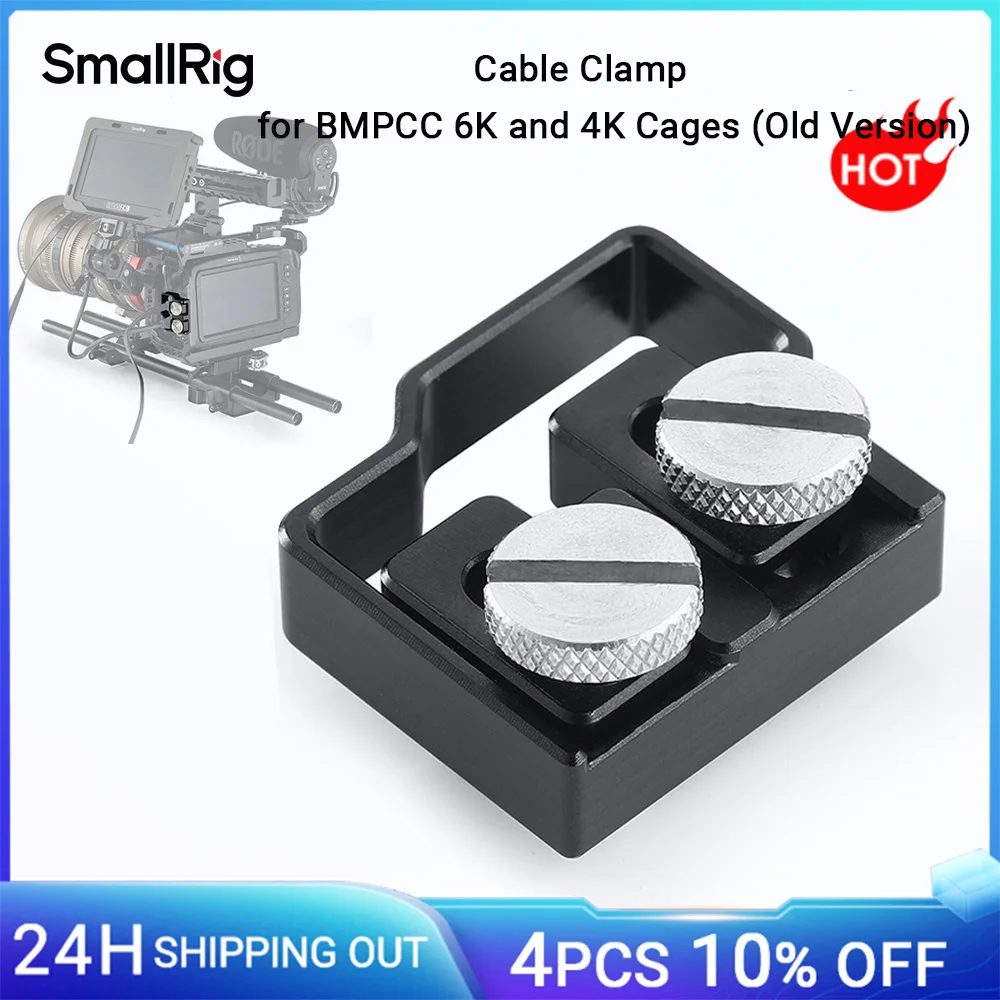 SmallRig para BMPCC 4K 6K Cable USB-C Abrazadera de Cable para Blackmagic Design Pocket Cinema Cámara Cable Abrazadera de Montaje - 2246