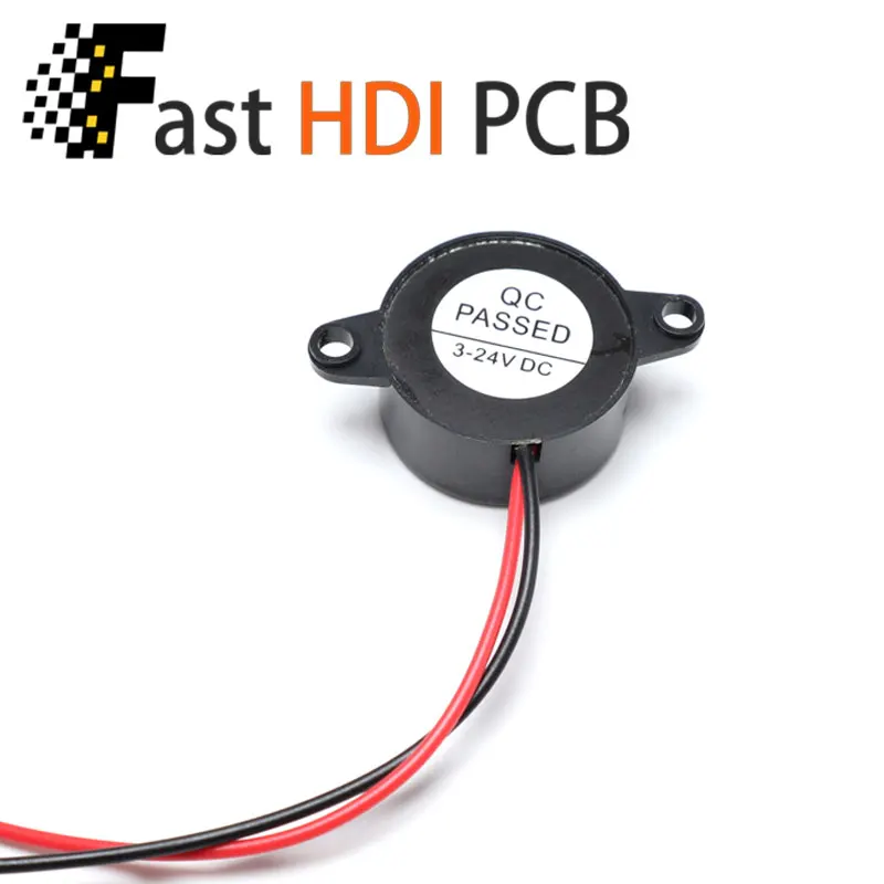 Alto-Falante Ativo de Alta Potência 23x12mm (SFM-20B) - 3-24V DC, Som Contínuo 85dB+, Toque ao Ligar, Uso em Equipamentos de Refrigeração